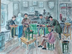 Шарипов Э. 12 лет На лепке, 1970, пед. ДУДАРЕВА Н.Д