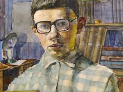 Анатолий Набатов, 14 лет, Автопортрет, 1976 г., преп. Старкова Людмила Вячеславовна, Детская художественная школа г. Выборга, г. Выборг