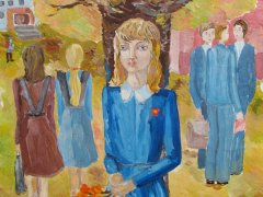Татьяна Монастырква, 15 лет. Последняя осень. ДХШ г. Кемерово 1984