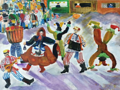 Алла Виноградова. Скоморошина. ДХШ им. Кодолова С. П. г. Серов, пр. Решетко О. С. 1989