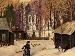 Елена Шкилькова, 13 лет. Март. ДХШ 1, г. Нижний Новгород, пр. Андреева В. И. 1990