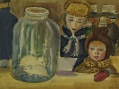 Ольга Ванчина, 13 лет. Зоомагазин. ДХШ 1, г. Нижний Новгород, пр. Андреева В. И. 1991
