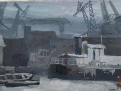 Виктор Астрецов, 16 лет. Волга. Времена года. Зима. ДХШ 1, г. Нижний Новгород, пр. Колесников В. Г. 1998