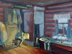 Дмитрий Дурандин, 15 лет. У печки. ДХШ 1, г. Нижний Новгород, пр. Андреева В. И. 2001