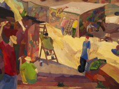 Елена Комарова, 14 лет. Набег на гаражи. ДХШ 1, г. Нижний Новгород, пр. Бабанина И. В. 2001