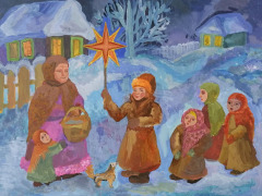 Елена Рогова. Рождество. ДХШ им. Колодова С. П. г. Серов, пр. Моргачева Л. И. 2001