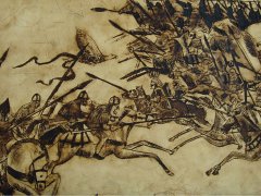 Сергей Антипов, 15 лет. Битва. ДХШ 1, г. Нижний Новгород, пр. Фуфачев В. И. 2003