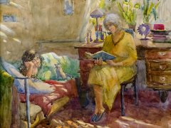 Анна Еременко, 15 лет, Мама читает, 2006 г., преп. Бондарик Л.И., Детская школа искусств г. Выборга, г. Выборг