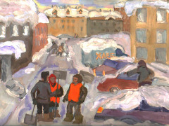 Анастасия Ежкова, 13л. Снегопад. ДХШ 1, г. Нижний Новгород, пр. Авдонин АМ, 2011