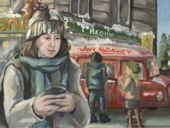 Екатерина Головашкина, 16 л. Уличный кофе. ДХШ 1, г. Нижний Новгород, пр. Макушина Н. И.. 2016