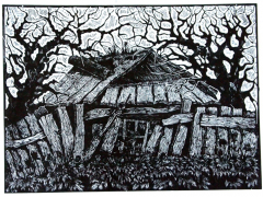 Марина Романенко, 16 лет. Старый домик. ДХШ, г. Борзя, Забайкальский край, 2018