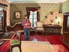 Лебедев Кирилл, 14 лет. Экскурсия в мир Ф.М.Достоевского, 2021, НДХШ, Великий Новгород, пр. Ефимова Ю.А.