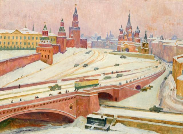 Карп Трохименко.Москва. 1943. Холст, масло. Севастопольский художественный музей им. М.П. Крошицкого